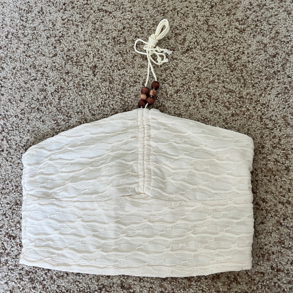 White Halter Top